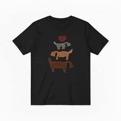 Stacked Dachshund Graphic Tee Cute Dog Lover Gift T7026