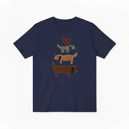Stacked Dachshund Graphic Tee Cute Dog Lover Gift T7026