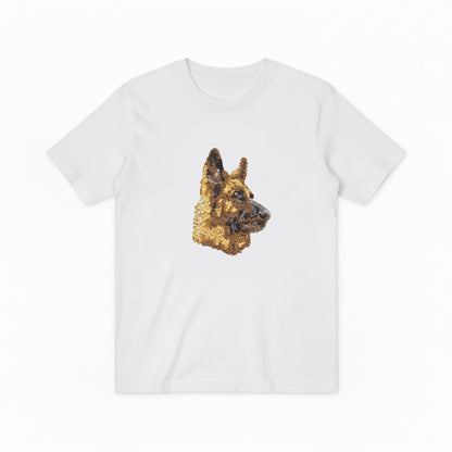 German Shepherd Graphic Tee Realistic Dog Lover Gift T7027