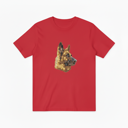 German Shepherd Graphic Tee Realistic Dog Lover Gift T7027