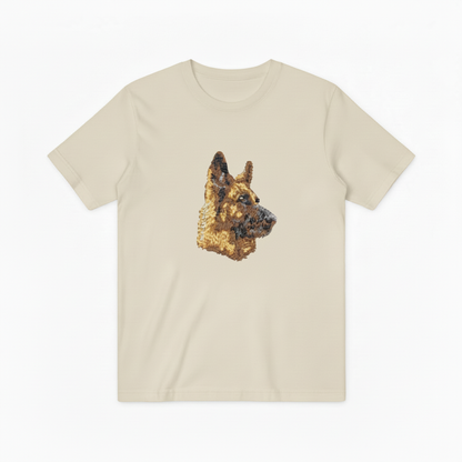 German Shepherd Graphic Tee Realistic Dog Lover Gift T7027