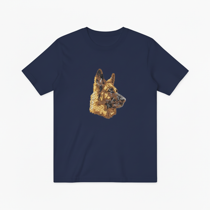 German Shepherd Graphic Tee Realistic Dog Lover Gift T7027