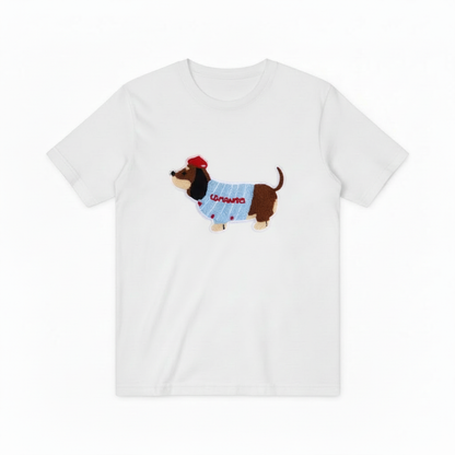 Baseball Dachshund Graphic Tee Funny Dog Lover Gift T7028