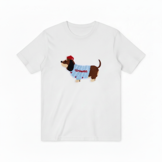 Baseball Dachshund Graphic Tee Funny Dog Lover Gift T7028
