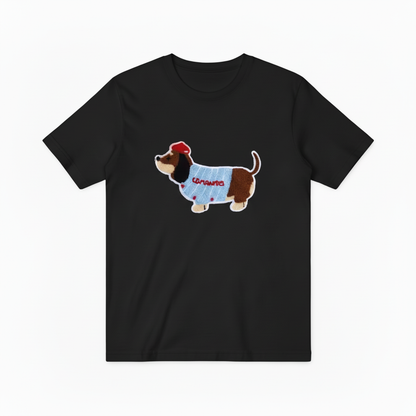 Baseball Dachshund Graphic Tee Funny Dog Lover Gift T7028
