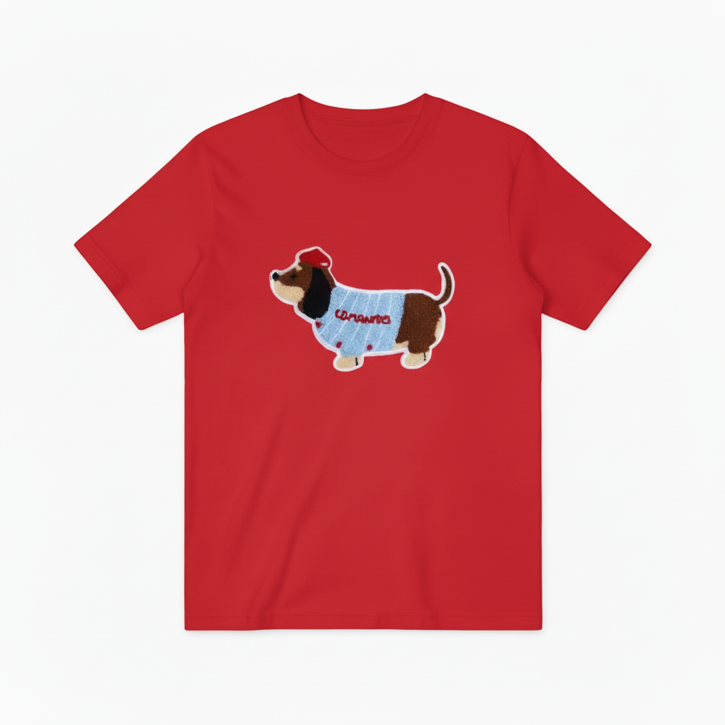 Baseball Dachshund Graphic Tee Funny Dog Lover Gift T7028