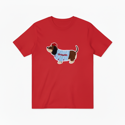 Baseball Dachshund Graphic Tee Funny Dog Lover Gift T7028