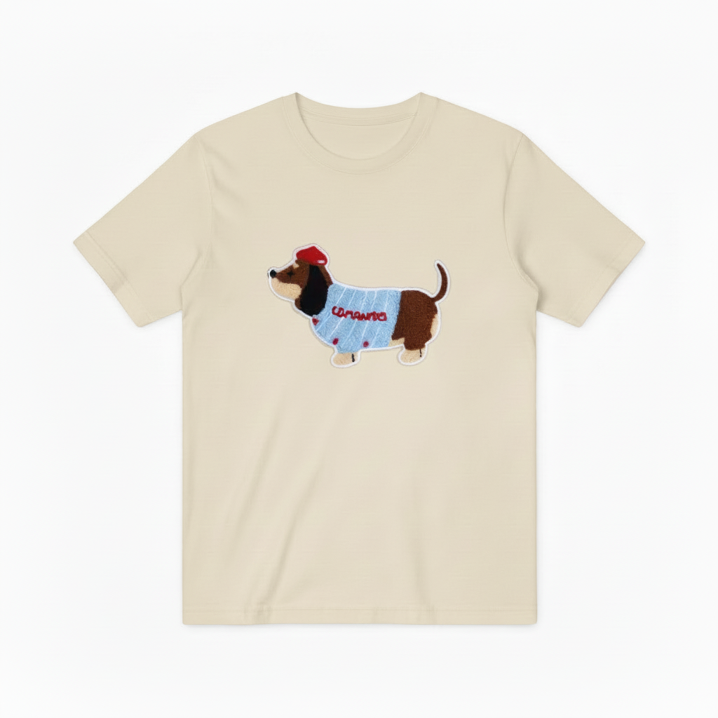 Baseball Dachshund Graphic Tee Funny Dog Lover Gift T7028