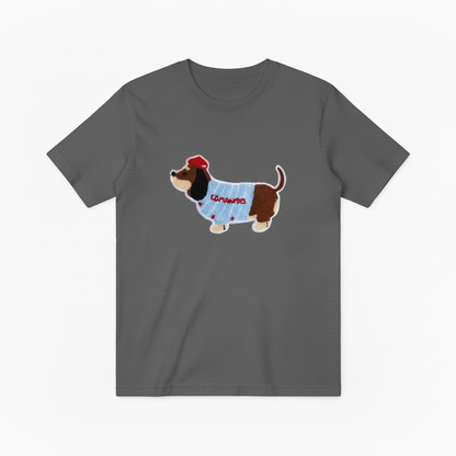 Baseball Dachshund Graphic Tee Funny Dog Lover Gift T7028