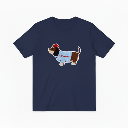 Baseball Dachshund Graphic Tee Funny Dog Lover Gift T7028