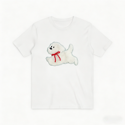 Bichon Frise Graphic Tee Fluffy Dog Lover Gift T7030