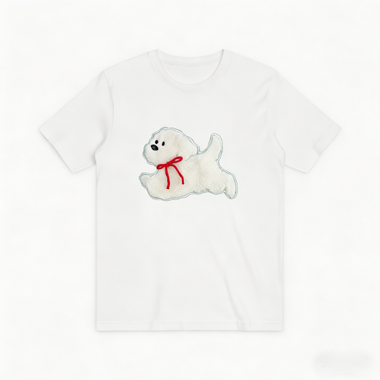 Bichon Frise Graphic Tee Fluffy Dog Lover Gift T7030