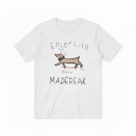 Skateboarding Dachshund Graphic Tee Funny Dog Lover Gift T7033