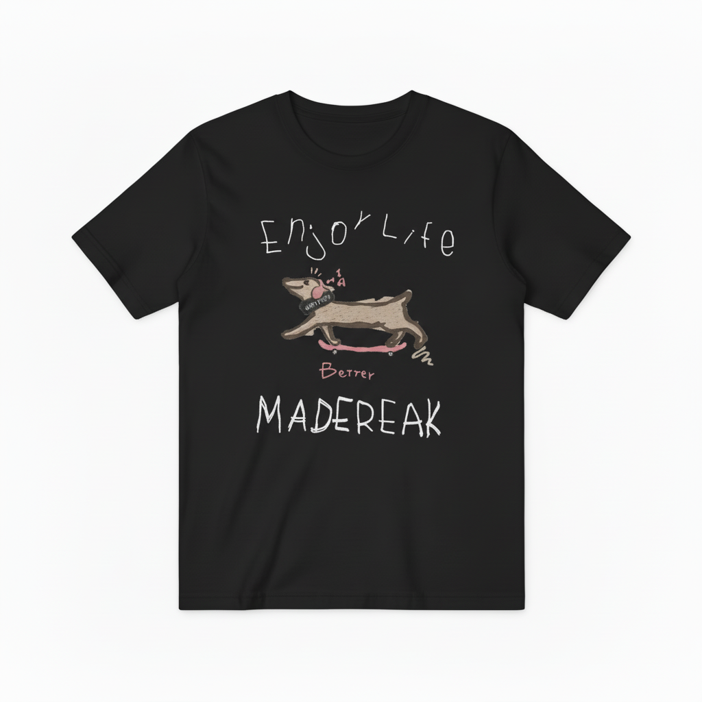 Skateboarding Dachshund Graphic Tee Funny Dog Lover Gift T7033