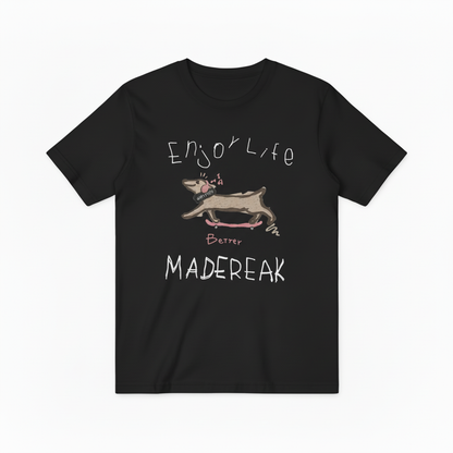 Skateboarding Dachshund Graphic Tee Funny Dog Lover Gift T7033