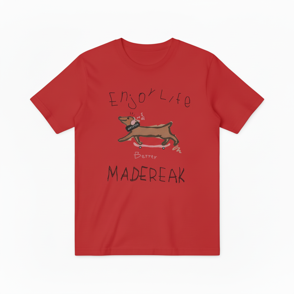 Skateboarding Dachshund Graphic Tee Funny Dog Lover Gift T7033