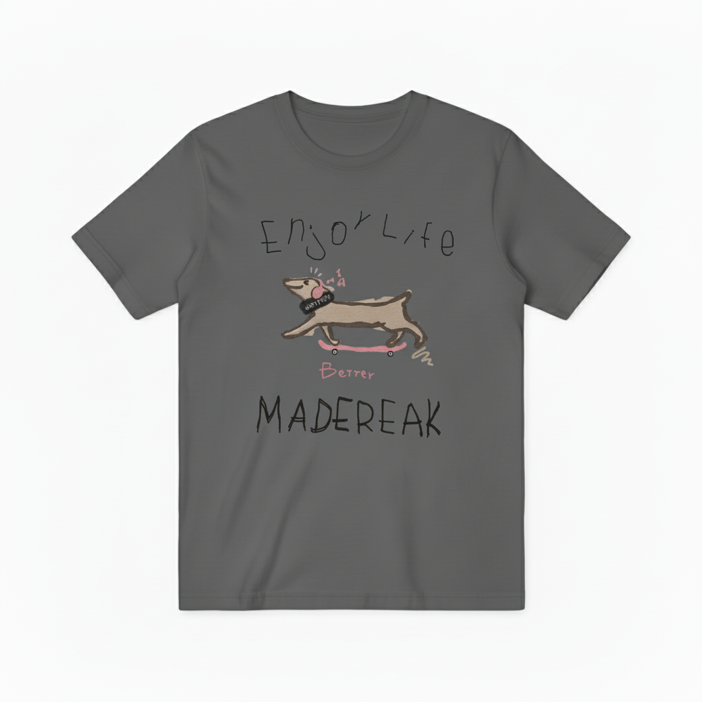 Skateboarding Dachshund Graphic Tee Funny Dog Lover Gift T7033