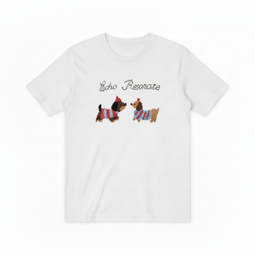 Matching Dogs Graphic Tee Cute Animal Lover Gift T7034