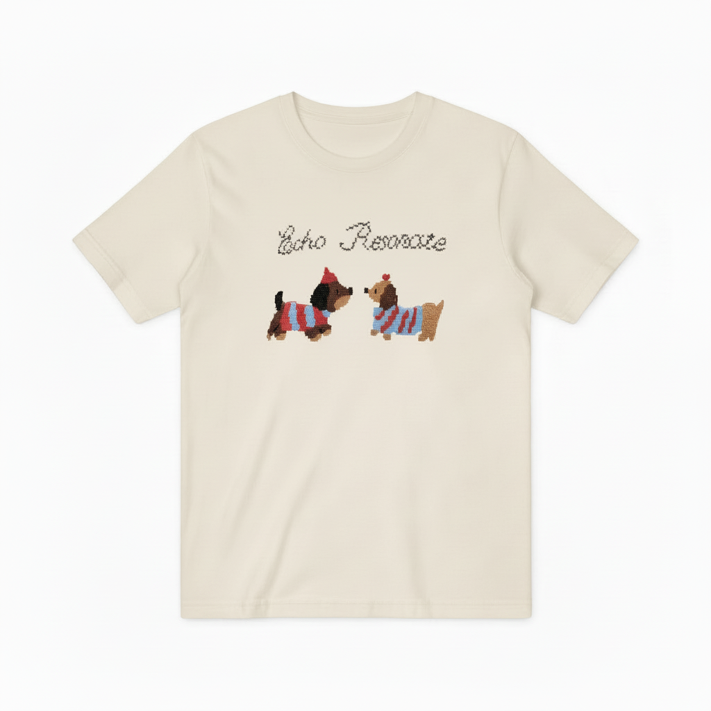 Matching Dogs Graphic Tee Cute Animal Lover Gift T7034