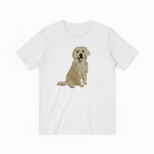Golden Retriever Graphic Tee Realistic Dog Lover Gift T7035
