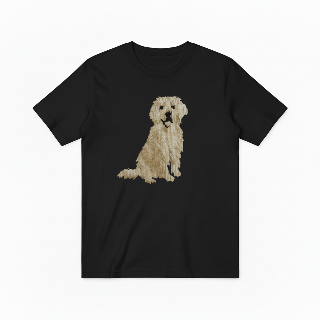 Golden Retriever Graphic Tee Realistic Dog Lover Gift T7035