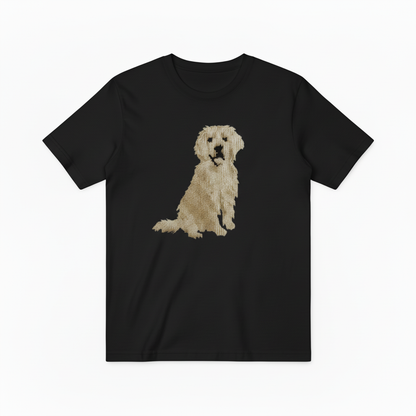 Golden Retriever Graphic Tee Realistic Dog Lover Gift T7035