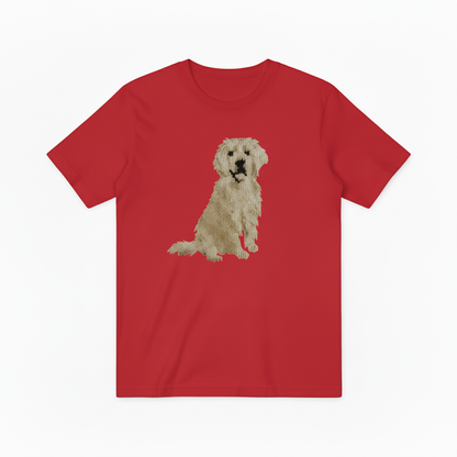 Golden Retriever Graphic Tee Realistic Dog Lover Gift T7035