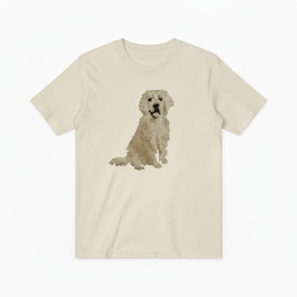 Golden Retriever Graphic Tee Realistic Dog Lover Gift T7035