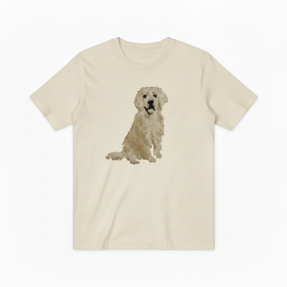 Golden Retriever Graphic Tee Realistic Dog Lover Gift T7035