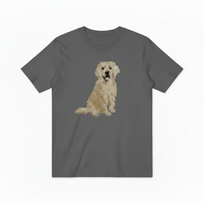 Golden Retriever Graphic Tee Realistic Dog Lover Gift T7035