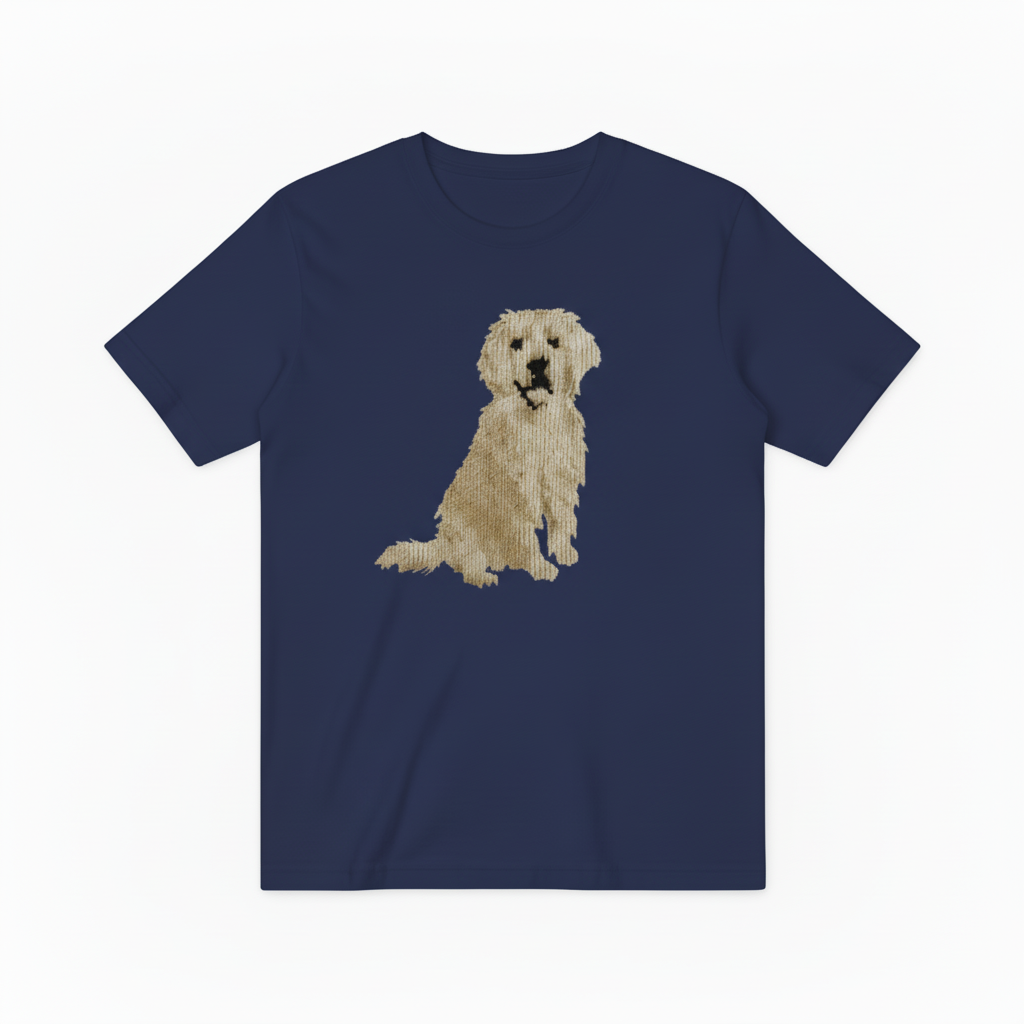 Golden Retriever Graphic Tee Realistic Dog Lover Gift T7035
