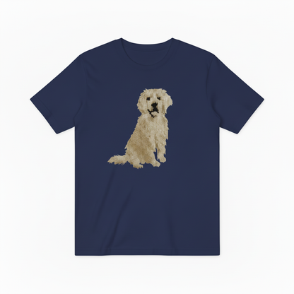 Golden Retriever Graphic Tee Realistic Dog Lover Gift T7035