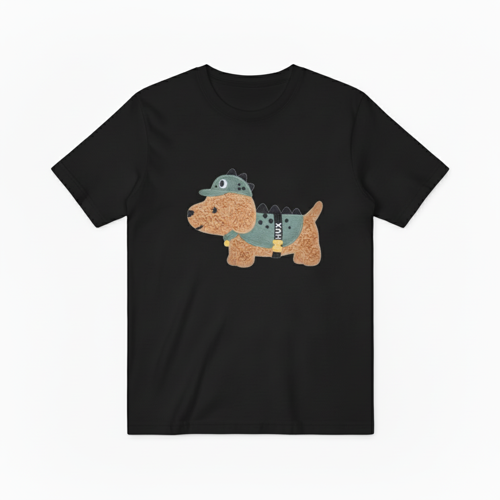 Dino Dog Graphic Tee Funny Animal Lover Gift T7041