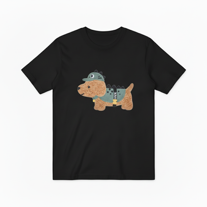 Dino Dog Graphic Tee Funny Animal Lover Gift T7041