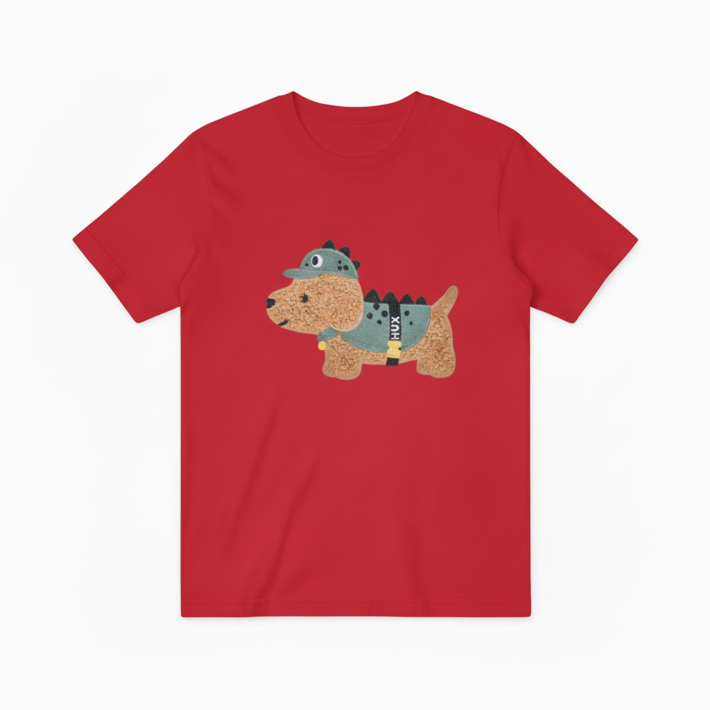 Dino Dog Graphic Tee Funny Animal Lover Gift T7041
