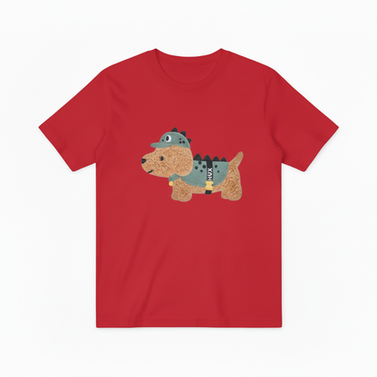 Dino Dog Graphic Tee Funny Animal Lover Gift T7041