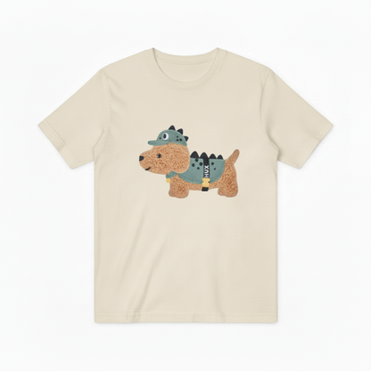 Dino Dog Graphic Tee Funny Animal Lover Gift T7041