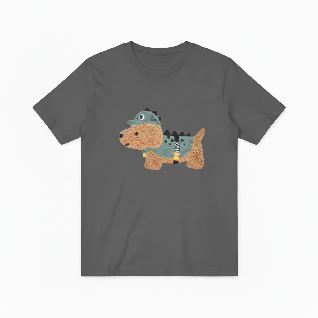 Dino Dog Graphic Tee Funny Animal Lover Gift T7041