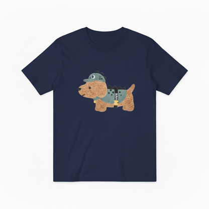 Dino Dog Graphic Tee Funny Animal Lover Gift T7041