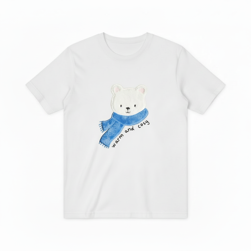Polar Bear Graphic Tee Warm Cosy Animal Lover Gift T7043