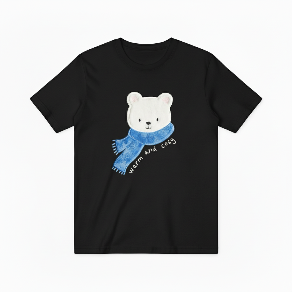 Polar Bear Graphic Tee Warm Cosy Animal Lover Gift T7043