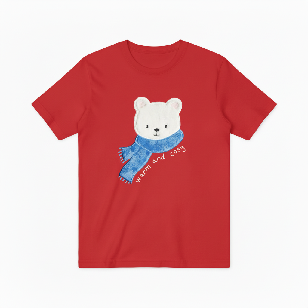 Polar Bear Graphic Tee Warm Cosy Animal Lover Gift T7043