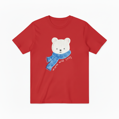 Polar Bear Graphic Tee Warm Cosy Animal Lover Gift T7043