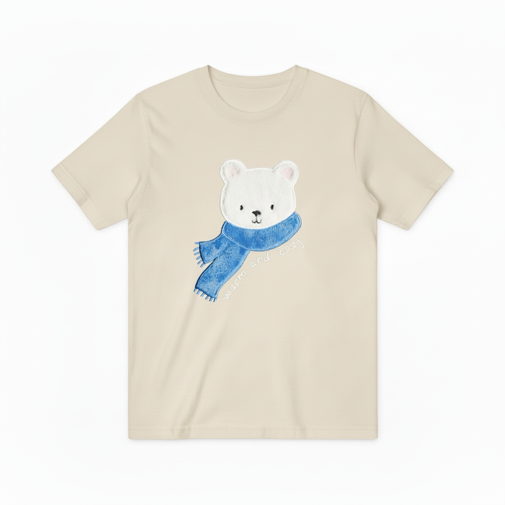 Polar Bear Graphic Tee Warm Cosy Animal Lover Gift T7043