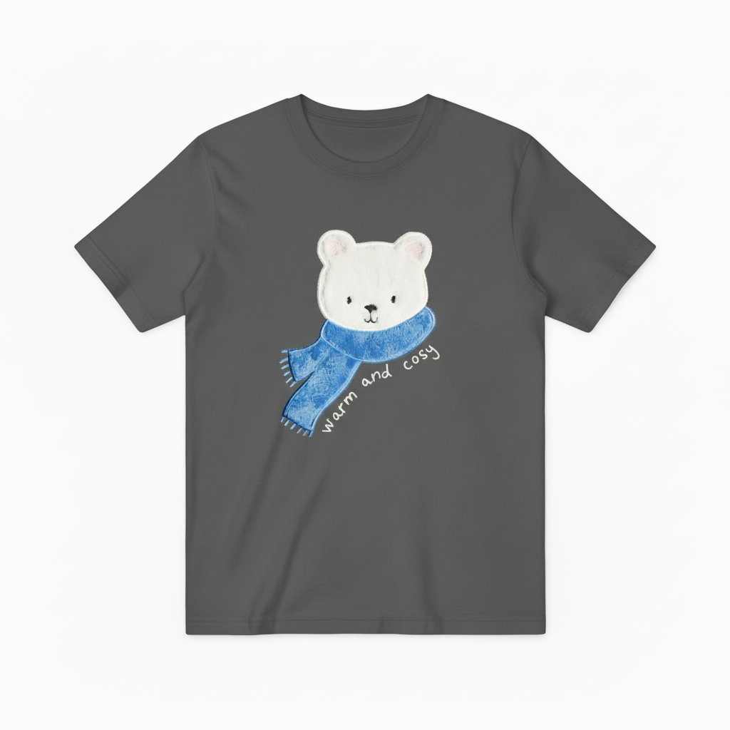 Polar Bear Graphic Tee Warm Cosy Animal Lover Gift T7043