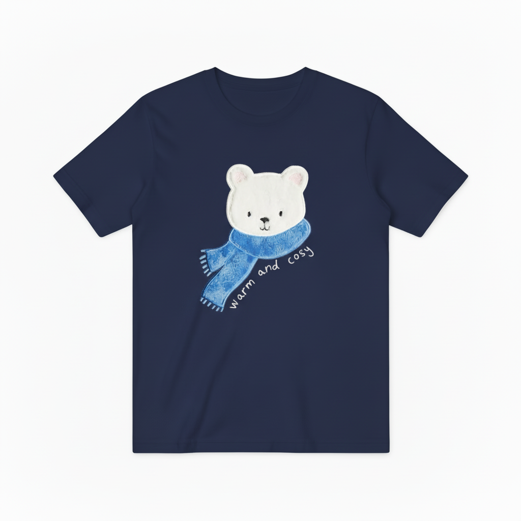 Polar Bear Graphic Tee Warm Cosy Animal Lover Gift T7043
