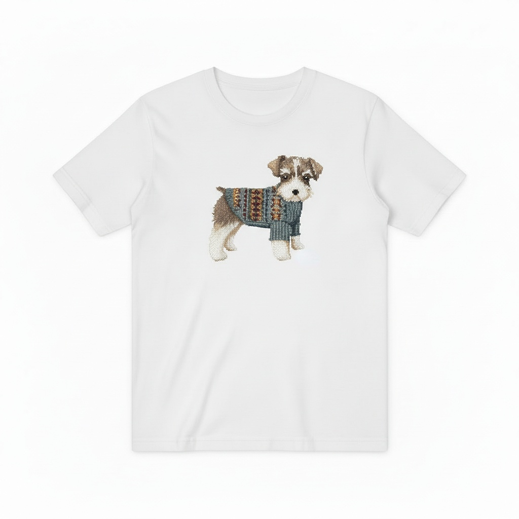 Schnauzer Graphic Tee Elegant Dog Lover Gift T7044