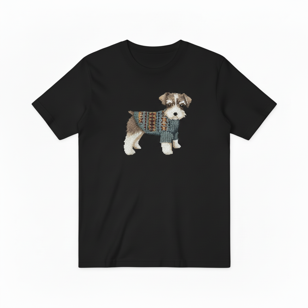 Schnauzer Graphic Tee Elegant Dog Lover Gift T7044