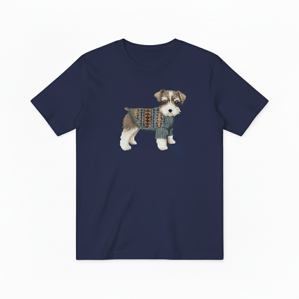 Schnauzer Graphic Tee Elegant Dog Lover Gift T7044