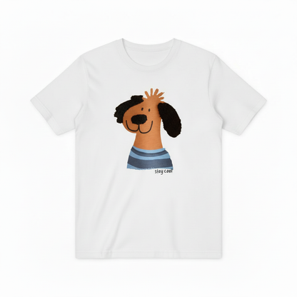 Stay Cool Dog Graphic Tee Funny Animal Lover Gift T7047